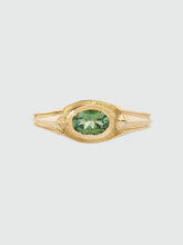Load image into Gallery viewer, &#39;Aeni&#39; ring :: Mid green tourmaline :: Ready to ship
