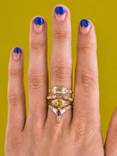 Load image into Gallery viewer, &#39;Inara&#39; ring :: Purple sapphire :: ready to ship
