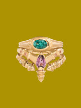 Load image into Gallery viewer, &#39;Inara&#39; ring :: Purple sapphire :: ready to ship
