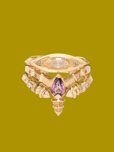 Load image into Gallery viewer, &#39;Torque&#39; ring :: White diamond :: Ready to ship
