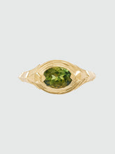 Load image into Gallery viewer, &#39;Sunya&#39; ring :: Deep yellow green tourmaline :: Ready to ship
