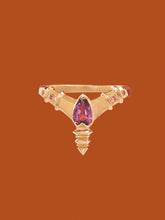 Load image into Gallery viewer, &#39;Inara&#39; ring :: Purple sapphire :: ready to ship
