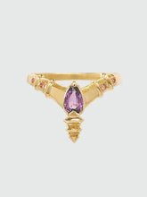 Load image into Gallery viewer, &#39;Inara&#39; ring :: Purple sapphire :: ready to ship
