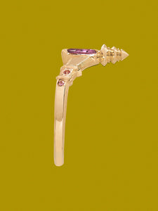 'Inara' ring :: Purple sapphire