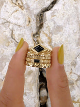 Load image into Gallery viewer, &#39;Idris&#39; Ring | Black Sapphire .:::. ready to ship
