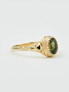 'Vida' Ring with Green Tourmaline