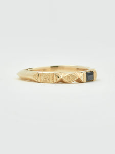 'Idris' Ring | Black Sapphire .:::. ready to ship